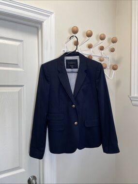 J Crew - Schoolboy Wool Blazer Gold Buttons Sports Jacket - Navy - 6